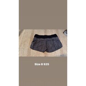 Lululemon shorts speed up shorts size 8